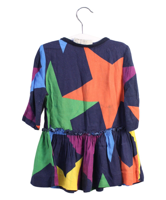 A Multicolour Long Sleeve Dresses from Stella McCartney in size 2T for girl. (Back View)