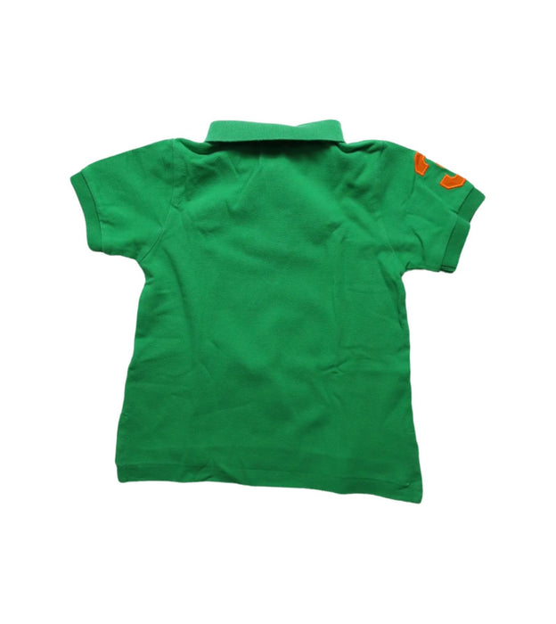 A Green Short Sleeve Polos from Polo Ralph Lauren in size 2T for boy. (Back View)