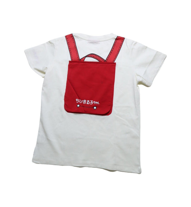 A White Short Sleeve T Shirts from Catalog in size 7Y for girl. (Back View)