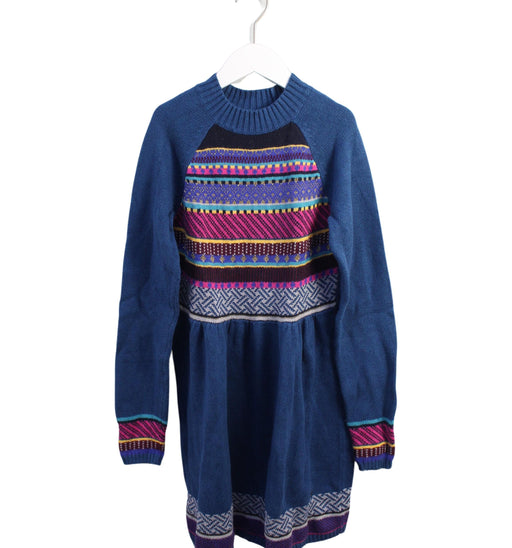 A Blue Sweater Dresses from Juicy Couture in size 12Y for girl. (Front View)