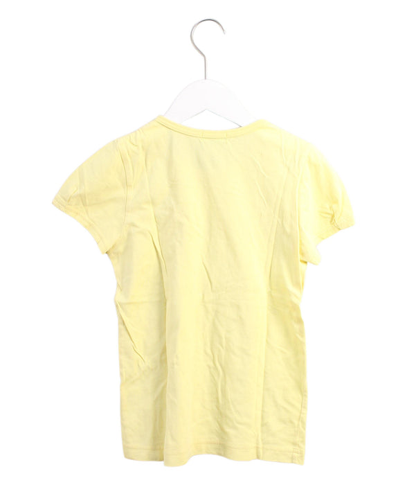 A Yellow Short Sleeve Tops from Hakka in size 10Y for girl. (Back View)