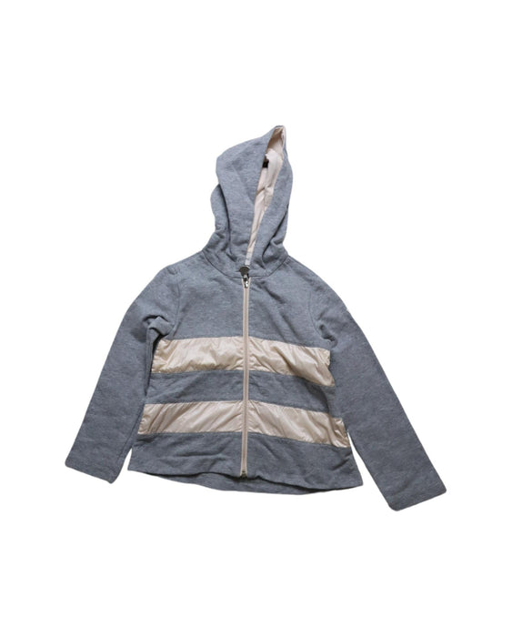 A Grey Hooded Sweatshirts from Moncler in size 3T for girl. (Front View)