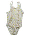 A White Swimsuits from Petit Bateau in size 6T for girl. (Front View)