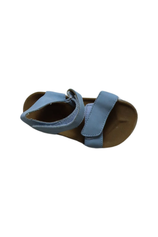 A Blue Sandals from Seed in size 4T for girl. (Front View)