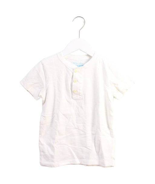 A White Short Sleeve Tops from Crewcuts in size 4T for neutral. (Front View)