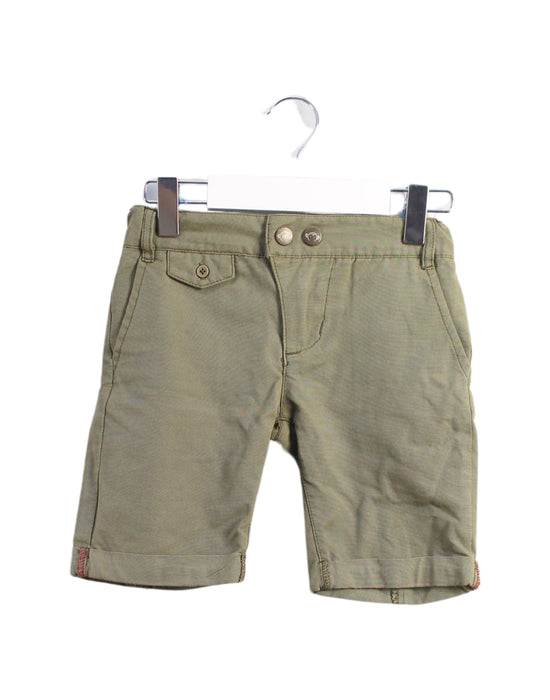 A Green Shorts from Appaman in size 3T for boy. (Front View)