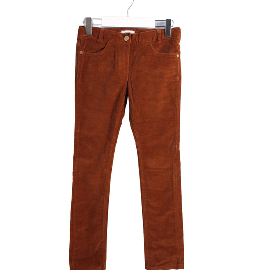 A Brown Casual Pants from Jacadi in size 7Y for girl. (Front View)