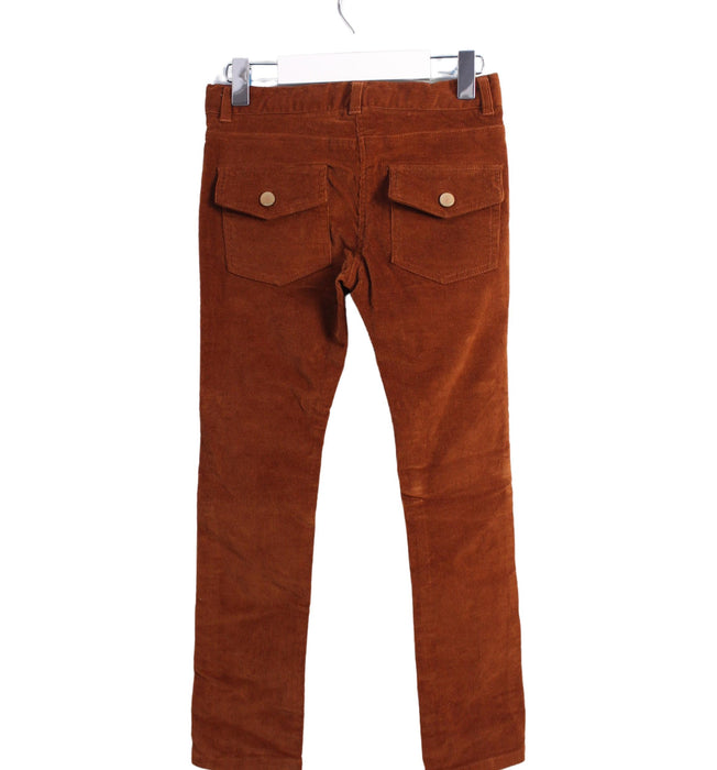 A Brown Casual Pants from Jacadi in size 7Y for girl. (Back View)