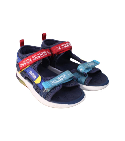 A Blue Sandals from Dr. Kong in size 6T for boy. (Front View)