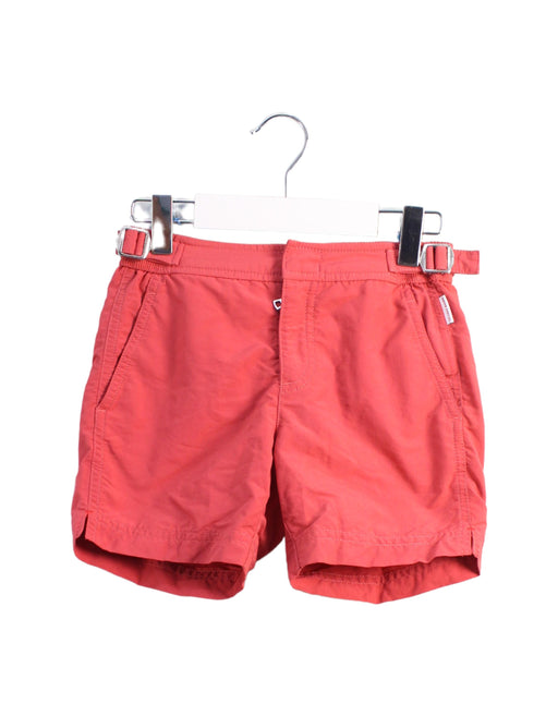 A Red Shorts from Orlebar Brown in size 6T for girl. (Front View)