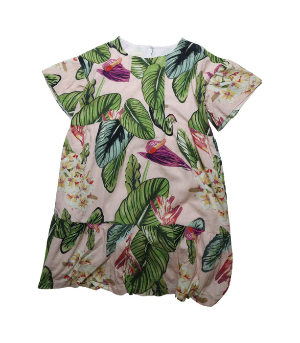 A Pink Short Sleeve Dresses from Nanos in size 14Y for girl. (Front View)