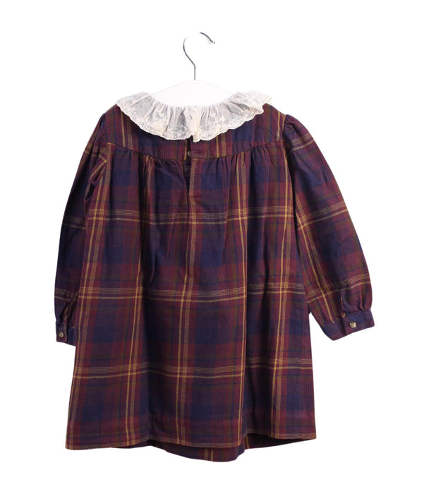 A Multicolour Long Sleeve Dresses from Bonpoint in size 4T for girl. (Back View)