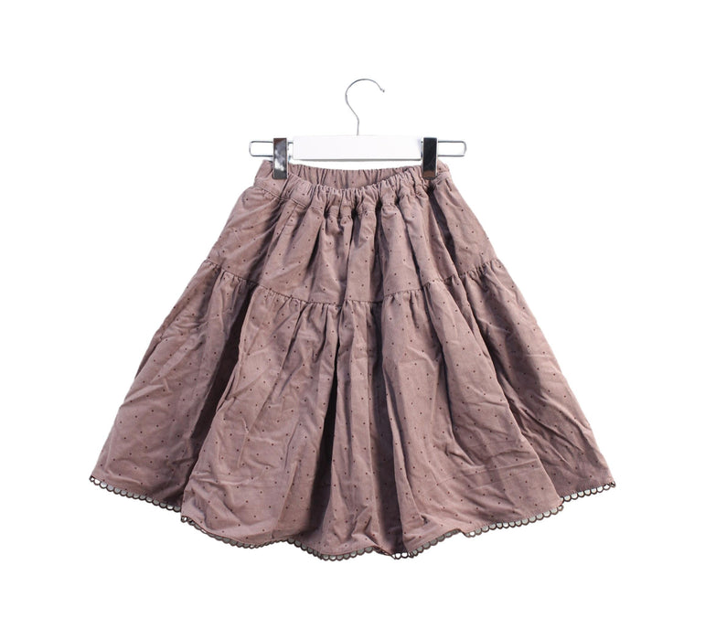 A Taupe Mid Skirts from Petit Bateau in size 12Y for girl. (Back View)