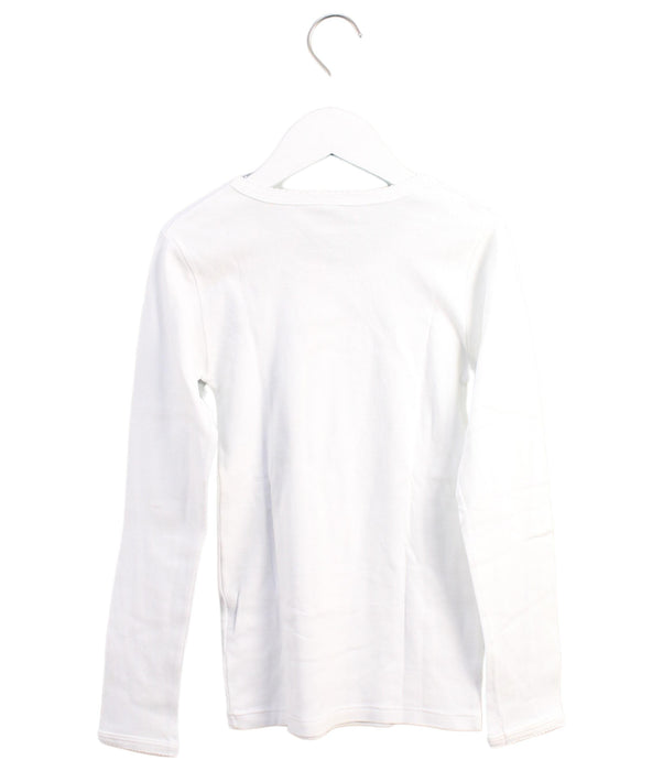 A White Long Sleeve T Shirts from Petit Bateau in size 12Y for girl. (Back View)