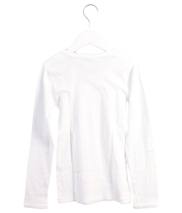 A White Long Sleeve T Shirts from Petit Bateau in size 12Y for girl. (Back View)