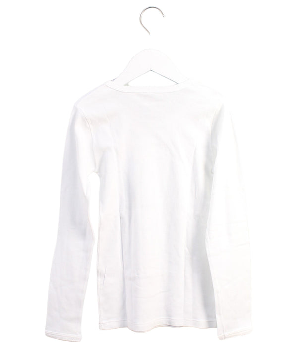 A White Long Sleeve T Shirts from Petit Bateau in size 12Y for girl. (Back View)