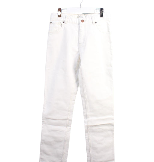 A White Casual Pants from Bonpoint in size 14Y for boy. (Front View)