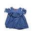 A Blue Short Sleeve Tops from Why and 1/2 in size 2T for girl. (Front View)