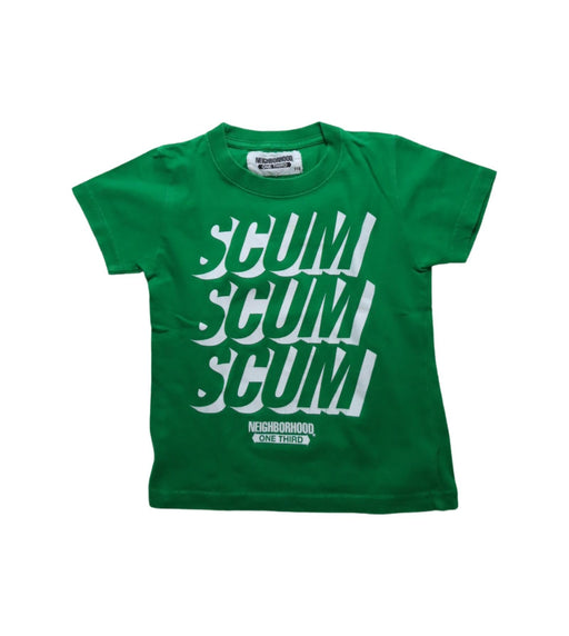 A Green Short Sleeve T Shirts from Neighborhood in size 4T for boy. (Front View)