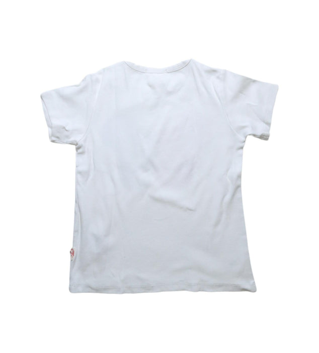 A White Short Sleeve T Shirts from Bebe de Pino in size 4T for neutral. (Back View)