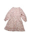 A Pink Long Sleeve Dresses from Velveteen in size 6T for girl. (Back View)