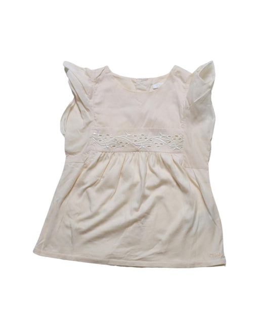 A Pink Short Sleeve Tops from Chloe in size 3T for girl. (Front View)