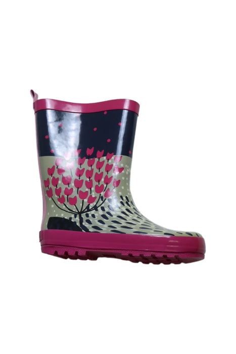 A Pink Rain Boots from Catimini in size 7Y for girl. (Front View)