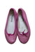 A Pink Flats from Repetto in size 7Y for girl. (Back View)