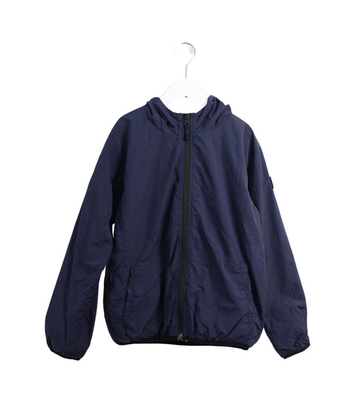 A Blue Lightweight Jackets from Finger in the Nose in size 10Y for boy. (Front View)