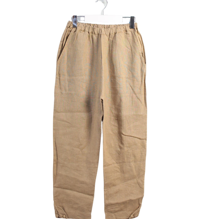 A Beige Casual Pants from Omibia in size 10Y for girl. (Front View)