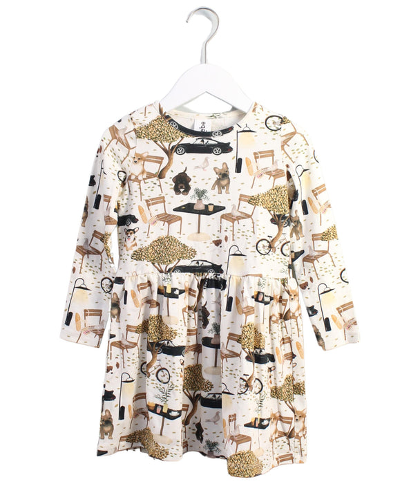 A White Long Sleeve Dresses from Hebe in size 2T for girl. (Front View)