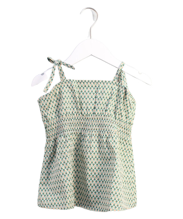 A Green Sleeveless Tops from Jared.M in size 5T for girl. (Front View)