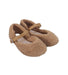 A Brown Flats from Charles & Keith in size 3T for girl. (Front View)