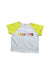 A White Short Sleeve T Shirts from Bonton in size 6T for girl. (Front View)