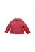 A Pink Puffer/Quilted Jackets from Petit Bateau in size 3T for girl. (Front View)