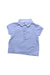 A Blue Short Sleeve Polos from Jacadi in size 3-6M for boy. (Front View)