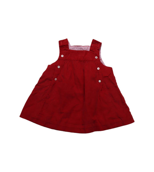 A Red Sleeveless Dresses from Jacadi in size 3-6M for girl. (Front View)