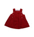 A Red Sleeveless Dresses from Jacadi in size 3-6M for girl. (Front View)