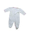 A White Onesies from Kissy Kissy in size 3-6M for girl. (Back View)