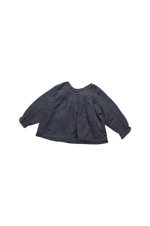 A Grey Long Sleeve Tops from Marie Chantal in size 3-6M for girl. (Front View)