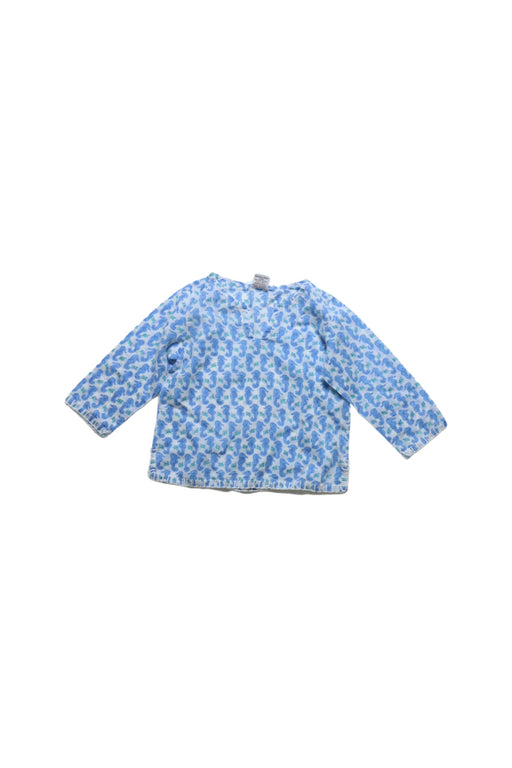 A Blue Long Sleeve Tops from Rikshaw Design in size 6-12M for girl. (Front View)