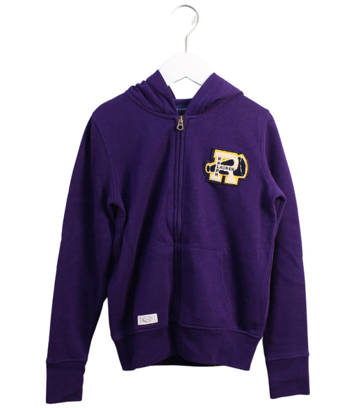 A Purple Sweatshirts from Ralph Lauren in size 8Y for girl. (Front View)