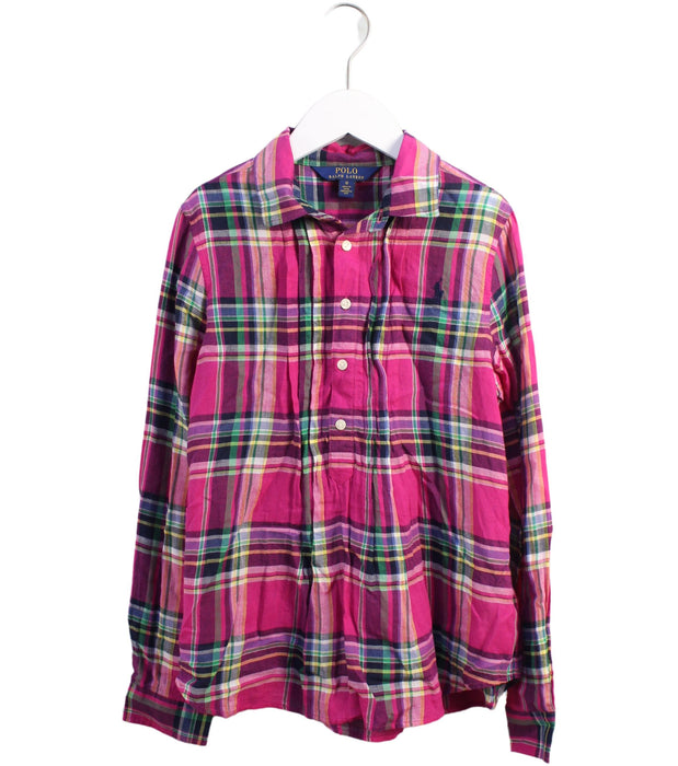 A Pink Shirts from Polo Ralph Lauren in size 12Y for girl. (Front View)