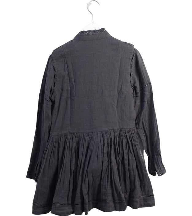 A Black Long Sleeve Dresses from Zadig & Voltaire in size 6T for girl. (Back View)