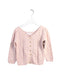 A Pink Cardigans from Excuse My French in size 6T for girl. (Front View)