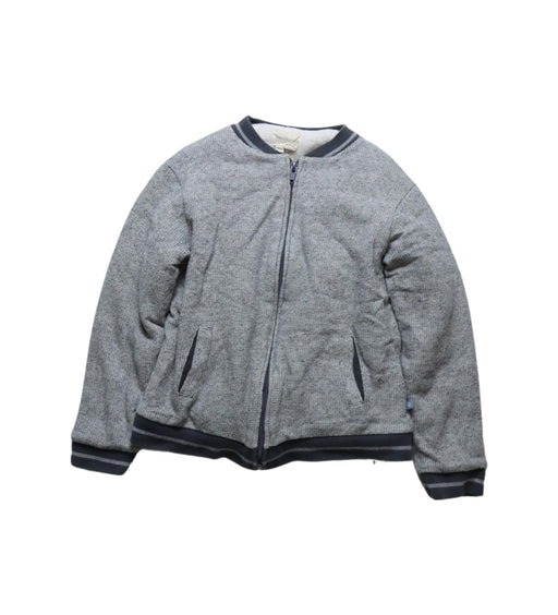 A Grey Lightweight Jackets from Arsène et les pipelettes in size 6T for girl. (Front View)