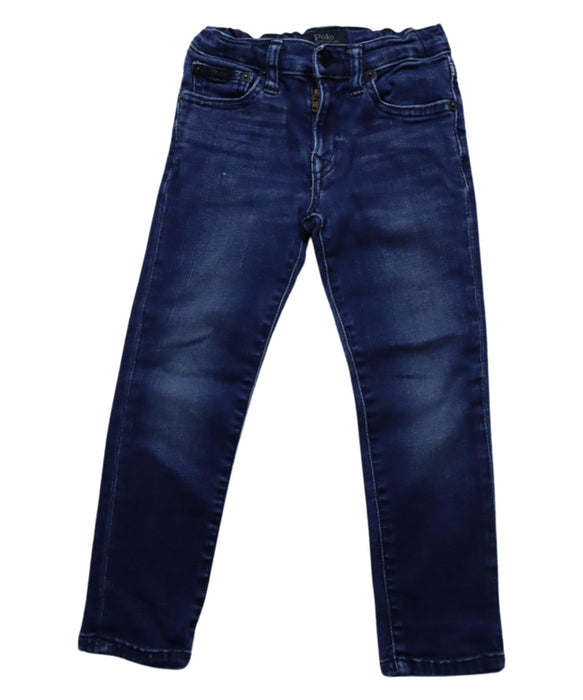 A Blue Jeans from Polo Ralph Lauren in size 4T for boy. (Front View)
