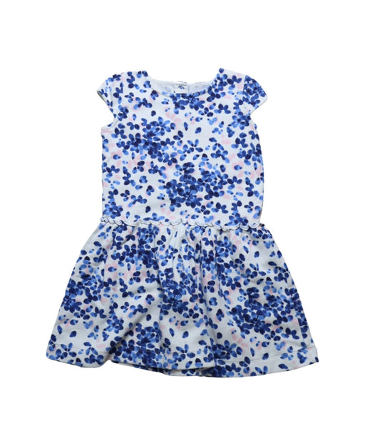 A White Short Sleeve Dresses from Petit Bateau in size 8Y for girl. (Front View)