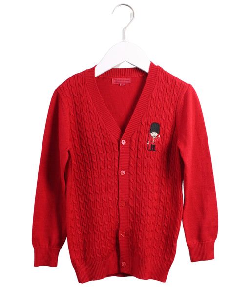 A Red Cardigans from Nicholas & Bears in size 6T for girl. (Front View)