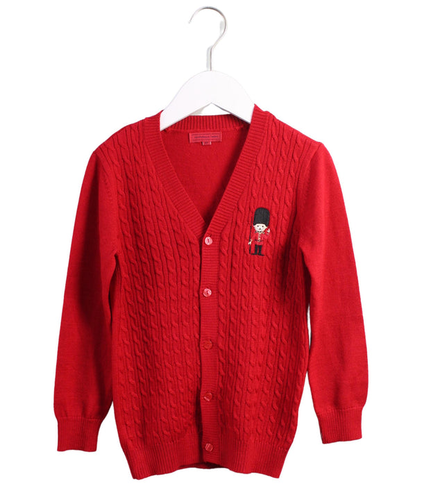 A Red Cardigans from Nicholas & Bears in size 6T for girl. (Front View)